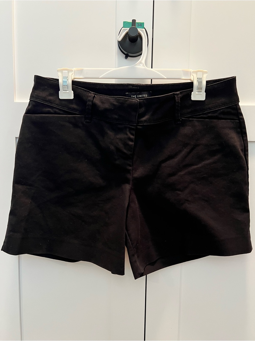 The Limited Black Tailored Shorts Size 8 Mid Rise 4–5” Inseam Career Classic